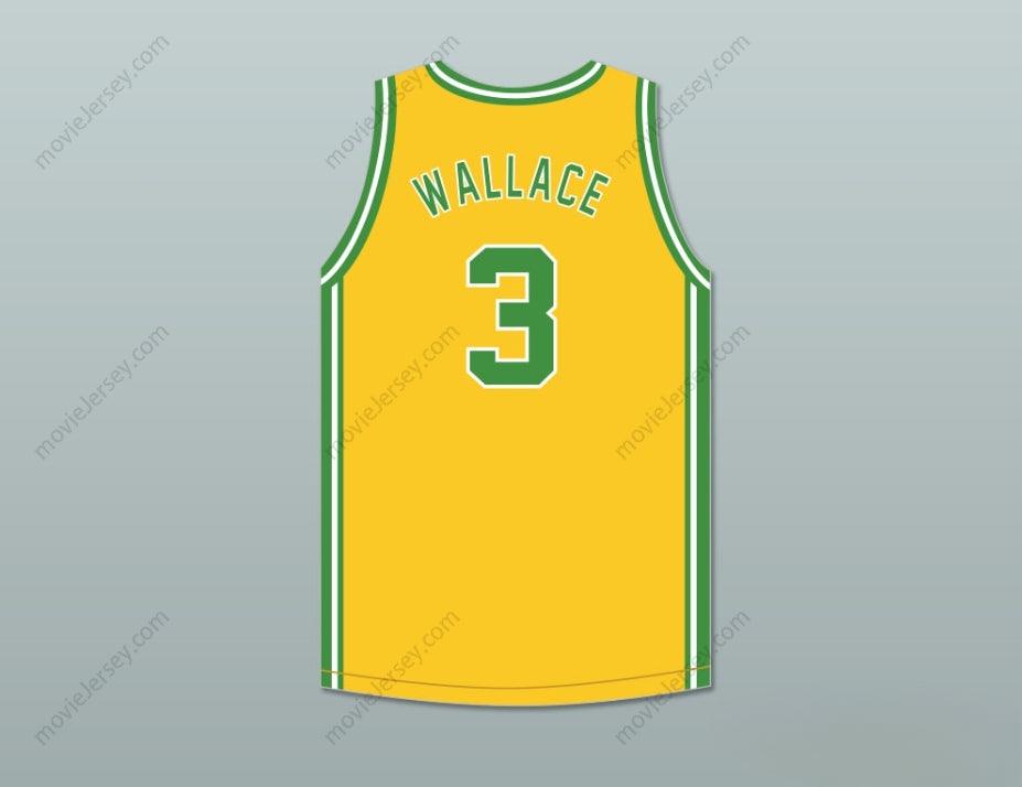CUSTOM ANY Name Number BEN WALLACE 3 CENTRAL HIGH SCHOOL HAYNEVILLE LIONS YELLOW BASKETBALL JERSEY Top Stitched S-6XL