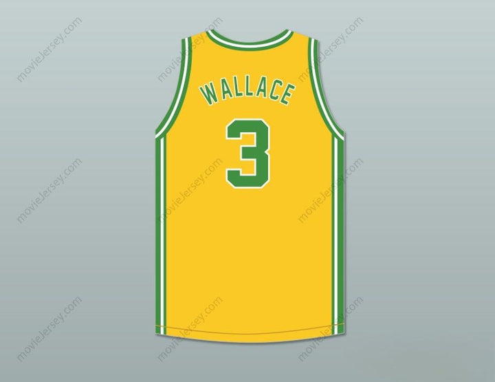 CUSTOM ANY Name Number BEN WALLACE 3 CENTRAL HIGH SCHOOL HAYNEVILLE LIONS YELLOW BASKETBALL JERSEY Top Stitched S-6XL