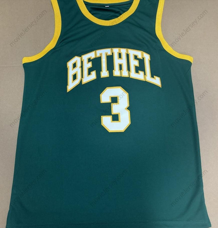 Allen Iverson #3 Bethel High School Throwback Basketball Jersey Stitched ALL