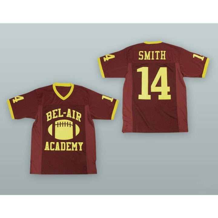 CUSTOM ANY Name Number WILL SMITH 14 BEL-AIR ACADEMY BROWN Football Jersey Top Stitched S-6XL