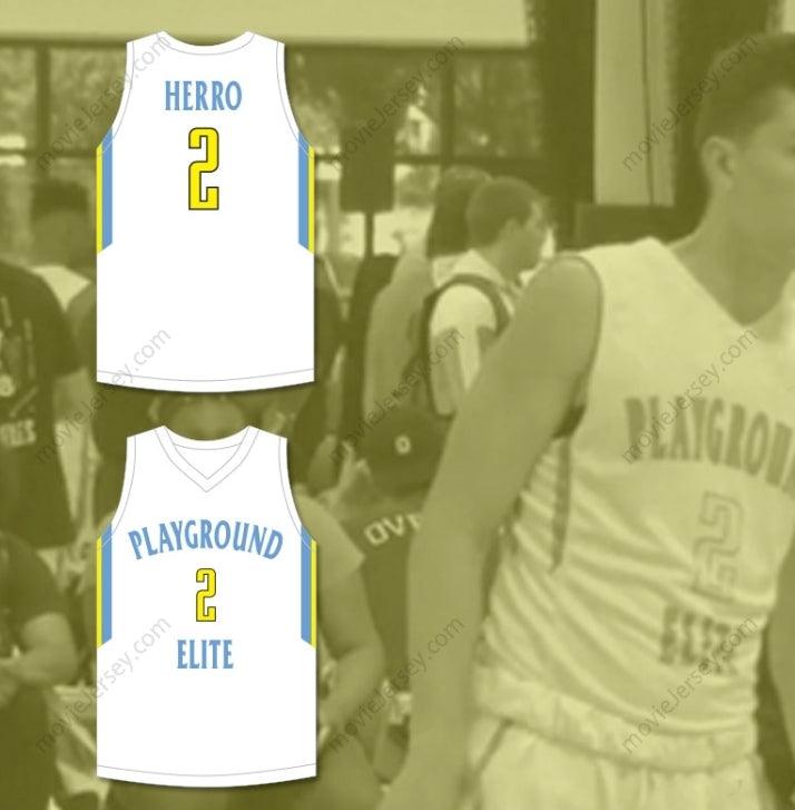 CUSTOM ANY Name Number TYLER HERRO 2 PLAYGROUND ELITE  WHITE BASKETBALL JERSEY Top Stitched S-6XL