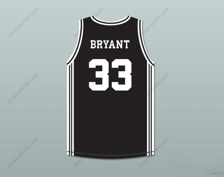 CUSTOM ANY Name Number  BRYANT 33 LOWER MERION HIGH SCHOOL ACES BLACK BASKETBALL JERSEY 2 Top Stitched S-6XL