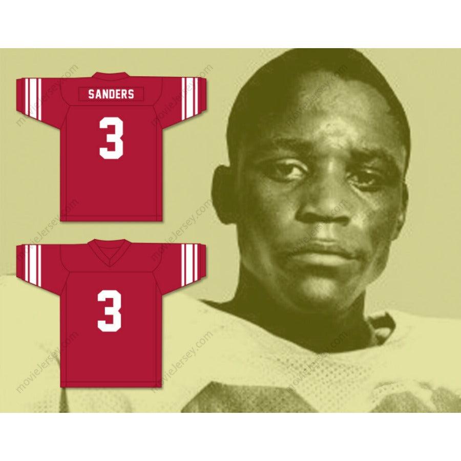 CUSTOM BARRY SANDERS 3 NORTH HIGH SCHOOL REDSKINS FOOTBALL JERSEY S-6XL Top Stitched S-6XL
