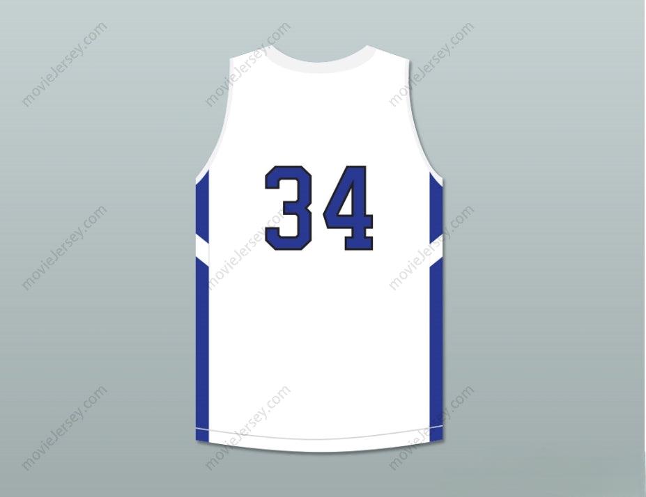 CUSTOM ANY Name Number SHAREEF O'NEAL 34 WINDWARD SCHOOL WILDCATS WHITE BASKETBALL JERSEY 1 Top Stitched S-6XL