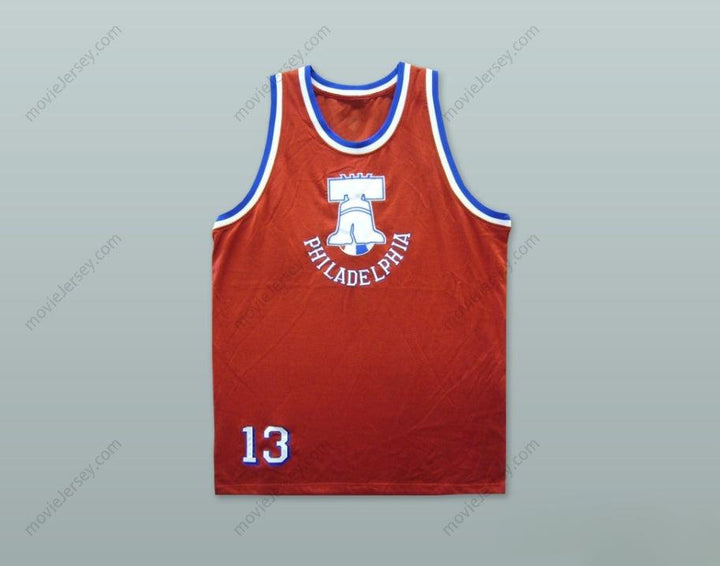 CUSTOM ANY Name Number 1974 RUCKER PARK 13 RED BASKETBALL JERSEY Top Stitched S-6XL