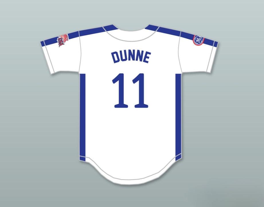 Custom Any Name Number MIKE DUNNE 11 1984 USA TEAM WHITE BUTTON DOWN BASEBALL JERSEY Top Stitched S-6XL