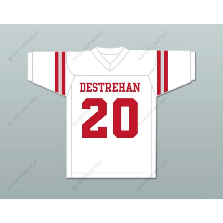 CUSTOM ANY Name Number ED REED 20 DESTREHAN HIGH SCHOOL FIGHTING WILDCATS FOOTBALL JERSEY Top Stitched S-6XL