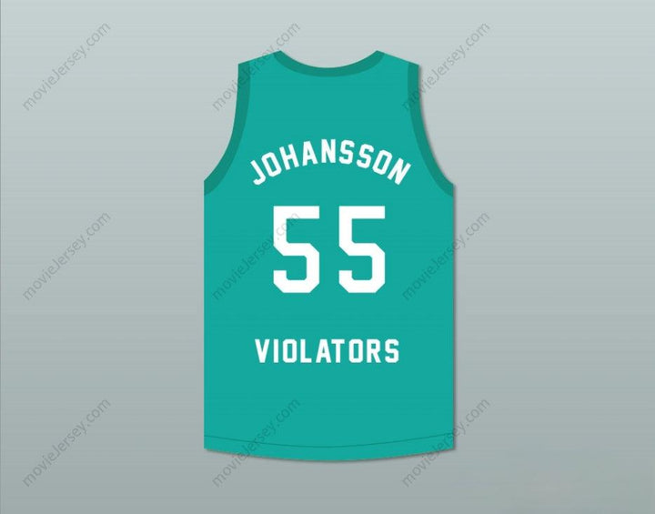 CUSTOM ANY Name Number PAUL JOHANSSON 55 VIOLATORS BASKETBALL JERSEY 3RD ANNUAL ROCK N' JOCK B-BALL JAM 1993 Top Stitched S-6XL