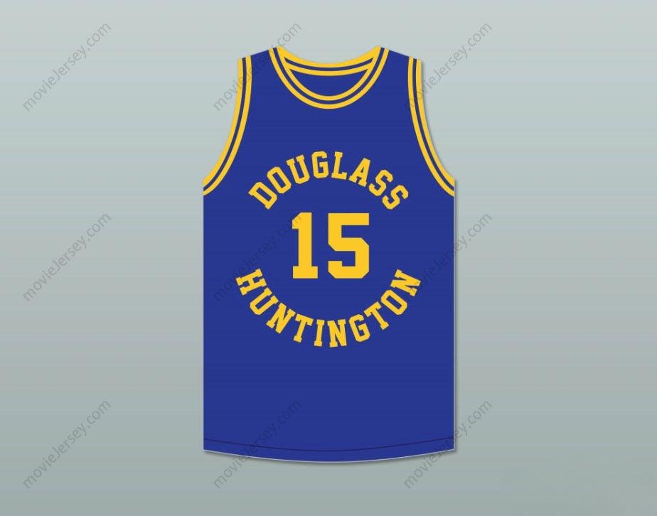 CUSTOM ANY Name Number HAL GREER 15 FREDERICK DOUGLASS JUNIOR AND SENIOR HIGH SCHOOL TIGERS BLUE BASKETBALL JERSEY 1 Top Stitched S-6XL