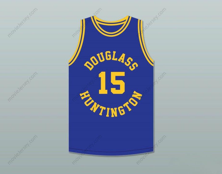 CUSTOM ANY Name Number HAL GREER 15 FREDERICK DOUGLASS JUNIOR AND SENIOR HIGH SCHOOL TIGERS BLUE BASKETBALL JERSEY 1 Top Stitched S-6XL