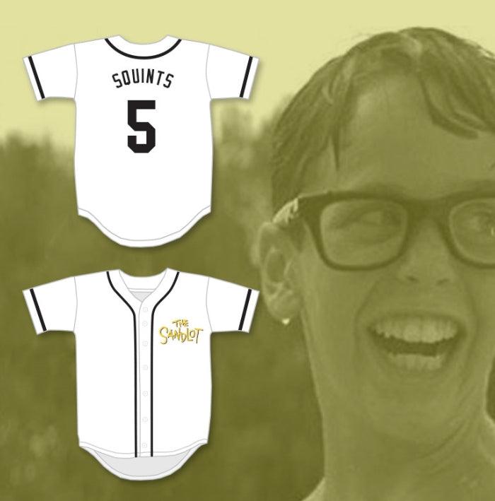 Custom Any Name Number MICHAEL 'SQUINTS' PALLEDOROUS 5 BASEBALL JERSEY THE SANDLOT Top Stitched S-6XL