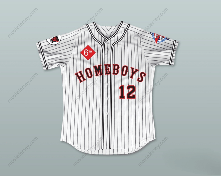 Custom Any Name Number CORBIN BERNSEN 12 HOMEBOYS PINSTRIPED BASEBALL JERSEY 6TH ANNUAL ROCK N' JOCK SOFTBALL CHALLENGE 1995 Top Stitched S-6XL