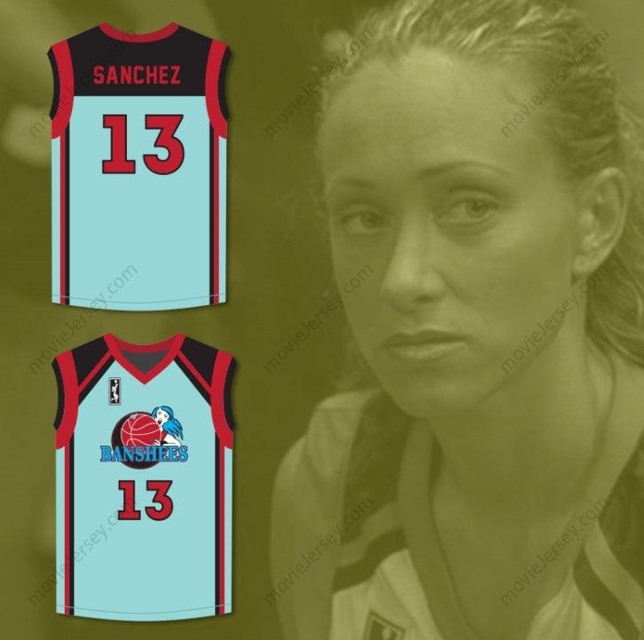 CUSTOM ANY Name Number TAMMI REISS VICKI SANCHEZ 13 CHARLOTTE BANSHEES HOME BASKETBALL JERSEY WITH WUBA PATCH JUWANNA MANN Top Stitched S-6XL