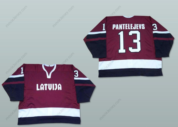 Custom Any Name Number Latvia National Team Hockey Jersey Any Player or Number Stitched Top Stitched S-6XL