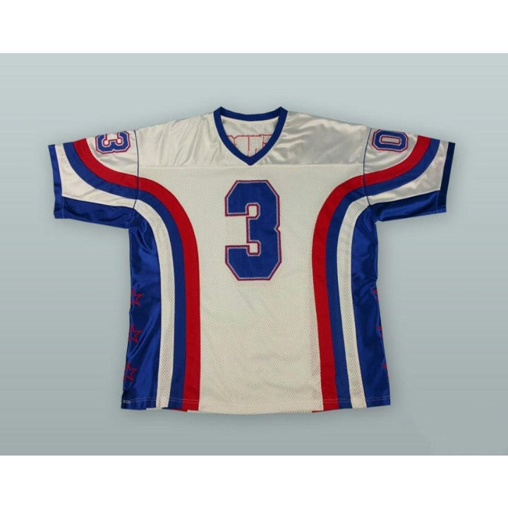 CUSTOM ANY Name Number ALLEN IVERSON 3 WHITE FOOTBALL JERSEY All Stitched S-6XL