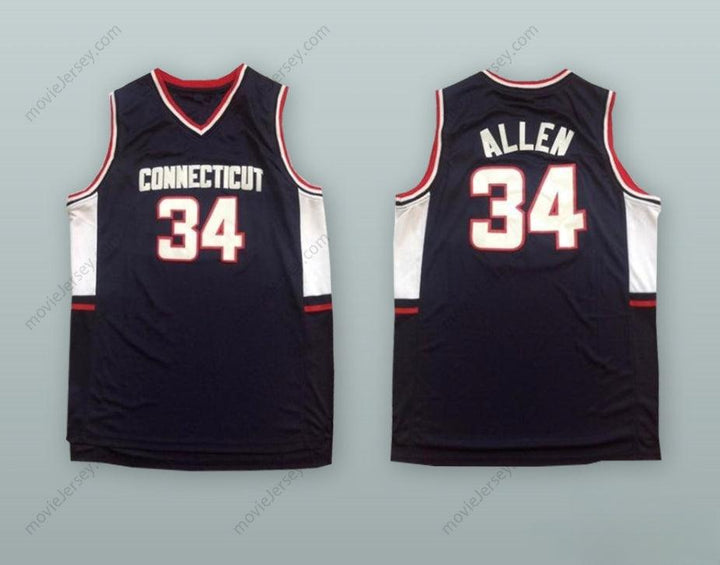 CUSTOM ANY Name Number RAY ALLEN 34 BLACK BASKETBALL JERSEY Top Stitched S-6XL