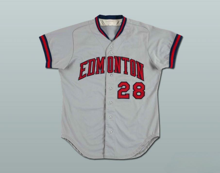 Custom Any Name Number EDMONTON TRAPPERS BASEBALL JERSEY ANY PLAYER OR NUMBER NEW Top Stitched S-6XL