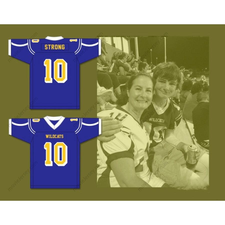 CUSTOM ANY Name Number CARSON STRONG 10 WILL C. WOOD HIGH SCHOOL WILDCATS Football Jersey Top Stitched S-6XL