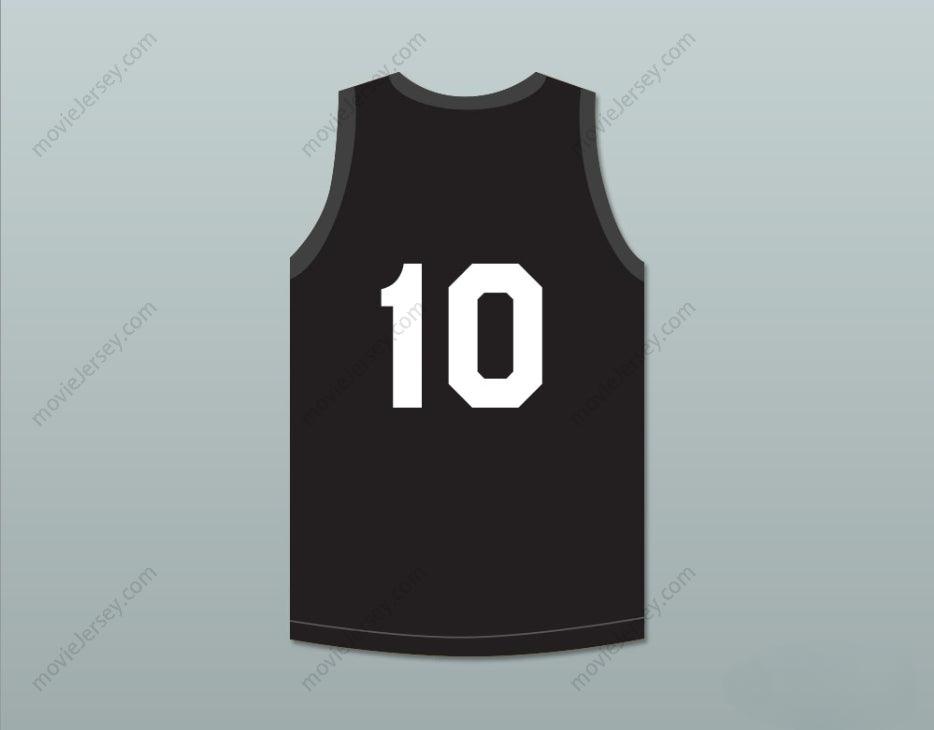 CUSTOM ANY Name Number ALLEN IVERSON 10 ABERDEEN ELEMENTARY SCHOOL BLACK BASKETBALL JERSEY Top Stitched S-6XL