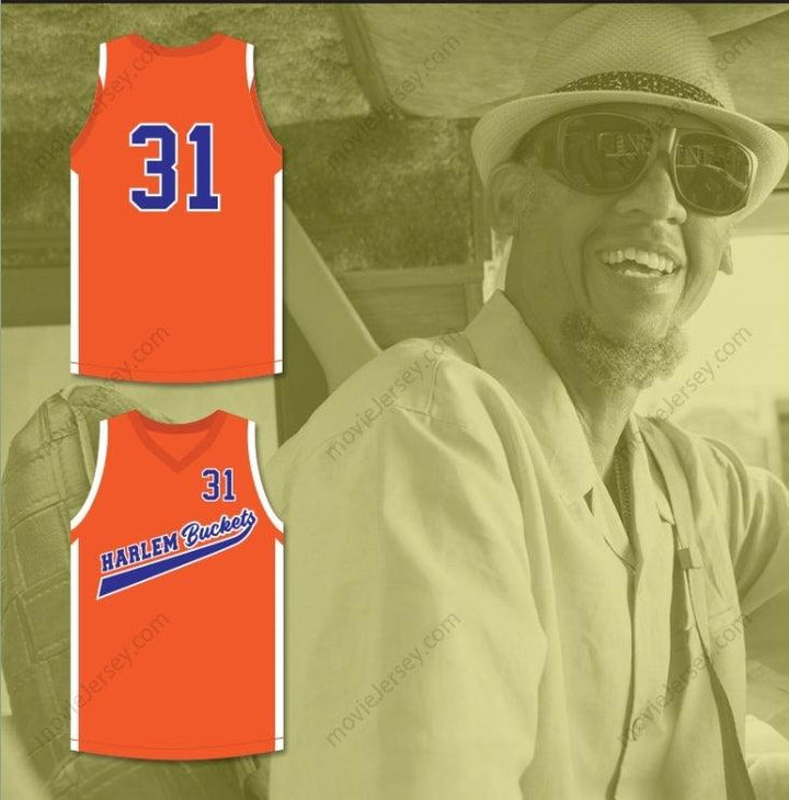 CUSTOM ANY Name Number REGGIE MILLER LIGHTS 31 HARLEM BUCKETS BASKETBALL JERSEY UNCLE DREW Top Stitched S-6XL