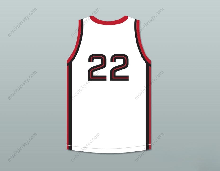 CUSTOM ANY Name Number KAWHI LEONARD 22 MARTIN LUTHER KING HIGH SCHOOL  WHITE BASKETBALL JERSEY 7 Top Stitched S-6XL