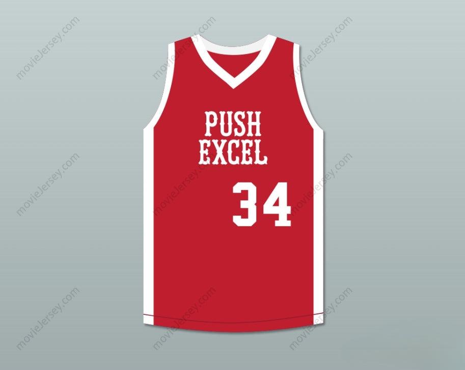 CUSTOM ANY Name Number VOISE WINTERS 34 PUSH EXCEL PRO BASKETBALL CLASSIC RED BASKETBALL JERSEY 1985 CHARITY EVENT Top Stitched S-6XL