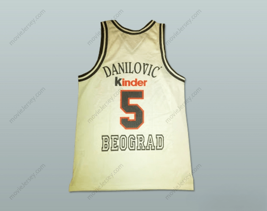 CUSTOM ANY Name Number PREDRAG SASHA DANILOVIC VIRTUS KINDER BOLOGNA BEOGRAD BASKETBALL JERSEY Top Stitched S-6XL