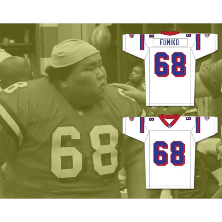 CUSTOM ANY Name Number JUMBO FUMIKO 68 WASHINGTON SENTINELS HOME Football Jersey Top Stitched S-6XL