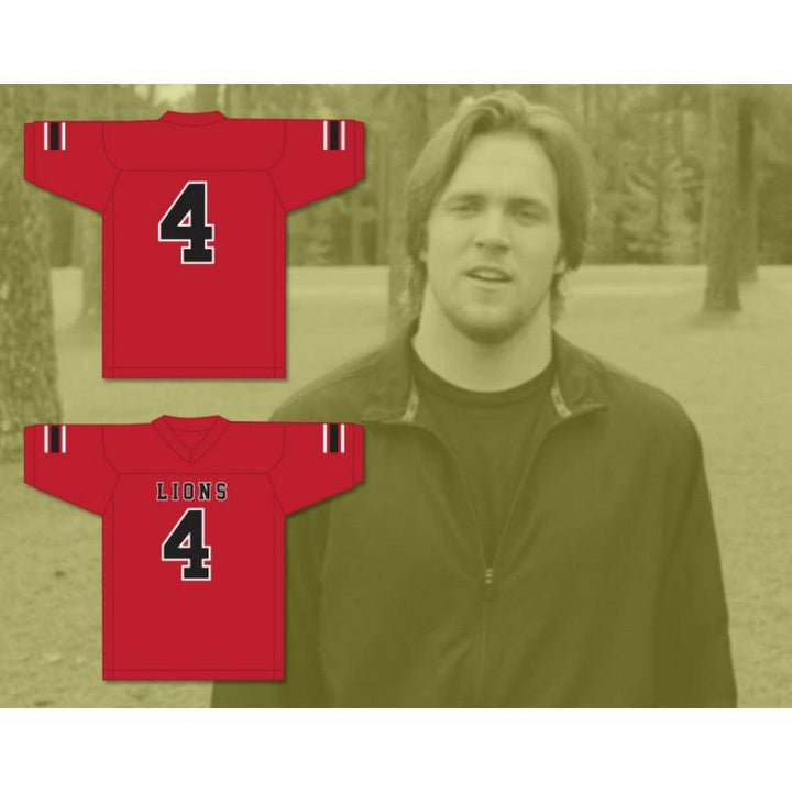 CUSTOM ANY Name Number WYATT ROBERTS 4 EMCC LIONS ALTERNATE Football Jersey Top Stitched S-6XL