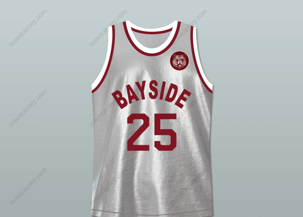 Custom Any Name Saved By The Bell Zack Morris 25 Bayside Tigers Basketball Jersey Includes Tiger Patch Top Stitched S-6XL