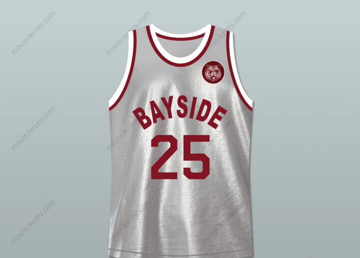 Custom Any Name Saved By The Bell Zack Morris 25 Bayside Tigers Basketball Jersey Includes Tiger Patch Top Stitched S-6XL