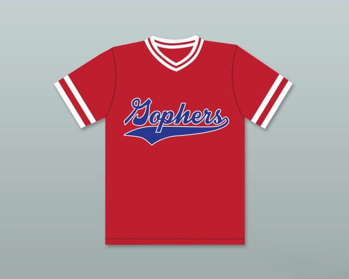 Custom Any Name Number CHUCK 24 GOPHERS LIITLE LEAGUE RED BASEBALL JERSEY LITTLE BIG LEAGUE Top Stitched S-6XL