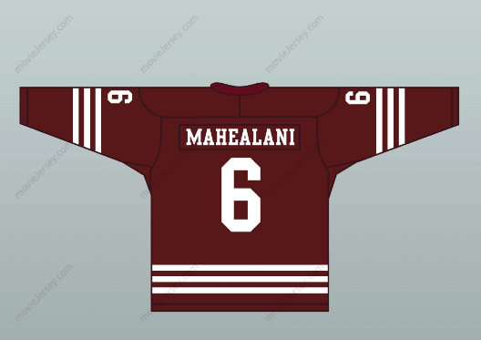 Custom Any Name Number Danny Mahealani 6 Beacon Hills Cyclones Hockey Jersey Teen Wolf TV Series Top Stitched S-6XL