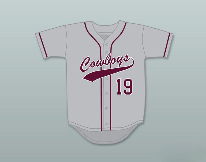 Custom Any Name Number LORENZO CAIN 19   HIGH SCHOOL COWBOYS GRAY BASEBALL JERSEY 1 Top Stitched S-6XL
