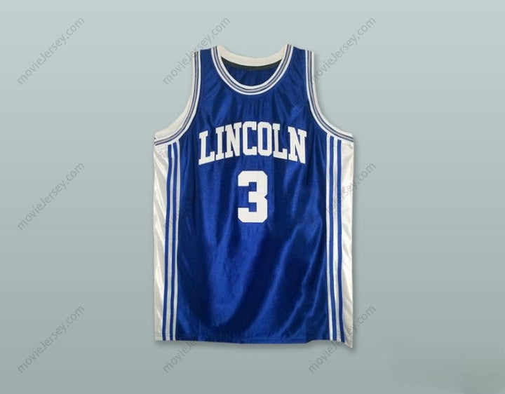 CUSTOM ANY Name Number STEPHON MARBURY 3 ABRAHAM HIGH SCHOOL RAILSPLITTERS NAVY BLUE BASK ETBALL JERSEY Top Stitched S-6XL