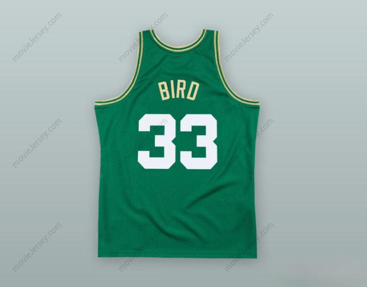 CUSTOM ANY Name Number LARRY BIRD 33 CHINESE CHARACTERS GREEN BASKETBALL JERSEY Top Stitched S-6XL