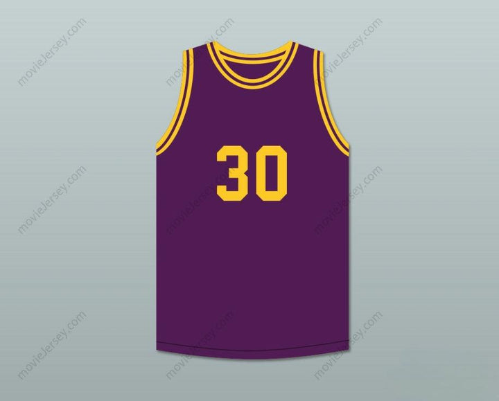 CUSTOM ANY Name Number EARVIN MAGIC JOHNSON 30 PURPLE BASKETBALL JERSEY THE LEGEND OF YOUNG LARRY BIRD SKIT Top Stitched S-6XL