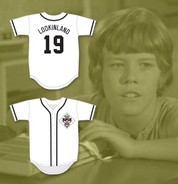 Custom Any Name Number MIKE LOOKINLAND 19 SALAMANDERS BASEBALL JERSEY 1ST ANNUAL ROCK N' JOCK DIAMOND DERBY Top Stitched S-6XL