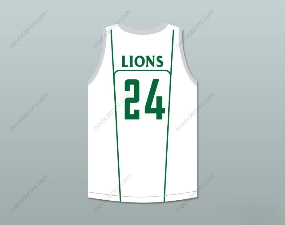 CUSTOM ANY Name Number TACKO FALL 24 LIBERTY CHRISTIAN PREP LIONS WHITE BASKETBALL JERSEY 1 Top Stitched S-6XL