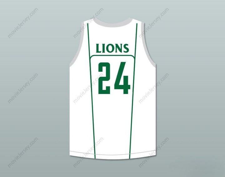 CUSTOM ANY Name Number TACKO FALL 24 LIBERTY CHRISTIAN PREP LIONS WHITE BASKETBALL JERSEY 1 Top Stitched S-6XL