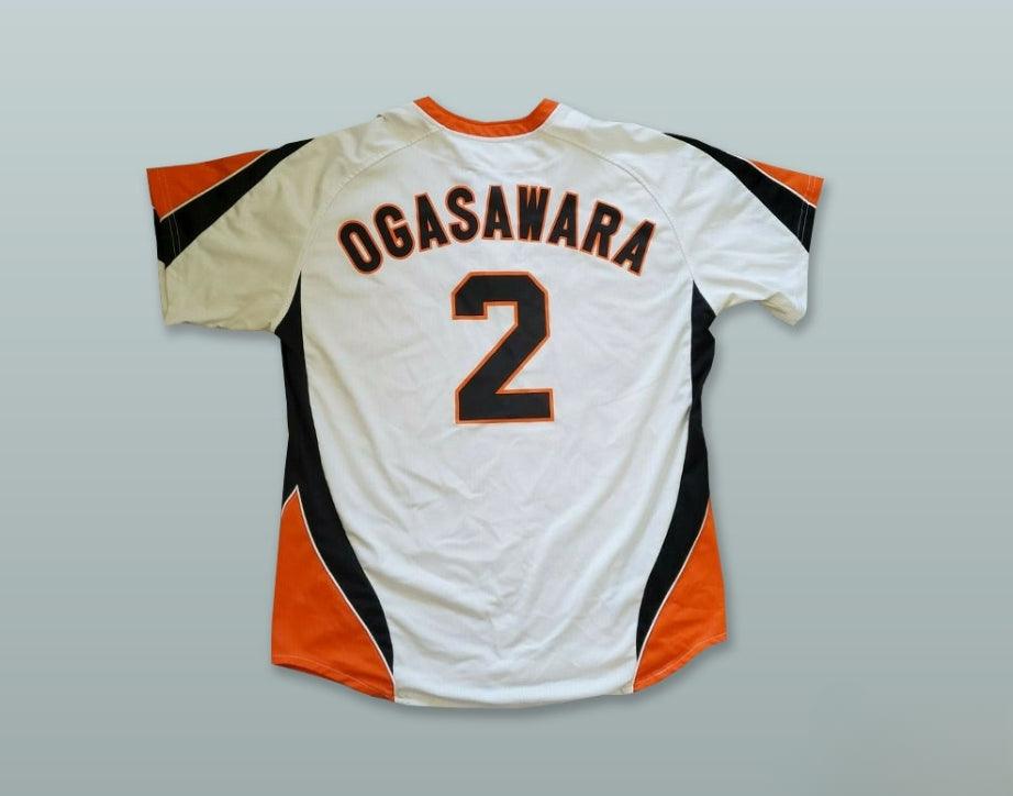 Custom Any Name Number MICHIHIRO OGASAWARA 2 YOMIURI GIANTS WHITE PULLOVER BASEBALL JERSEY Top Stitched S-6XL