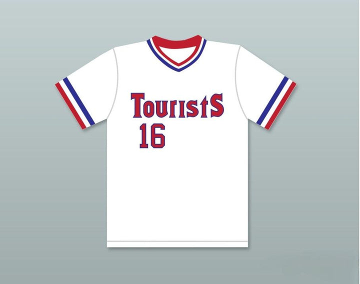 Custom Any Name Number KEVIN COSTNER CRASH DAVIS 16 TOURISTS BASEBALL JERSEY BULL  Top Stitched S-6XL