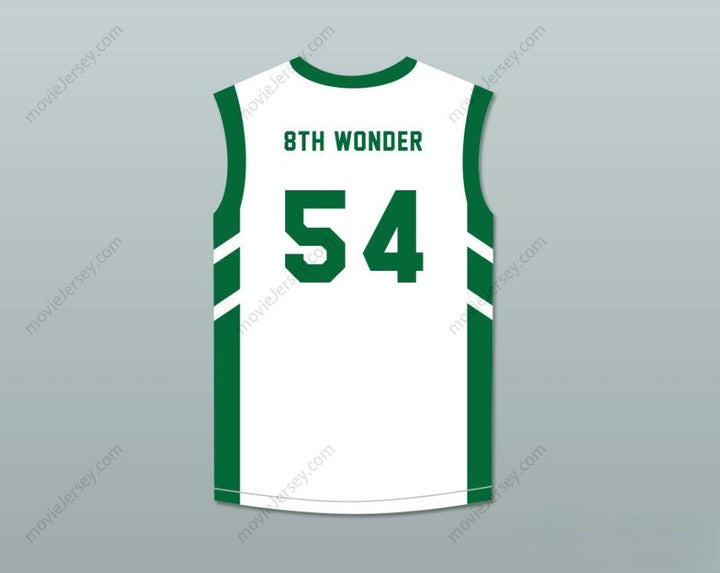 CUSTOM ANY Name Number ANTOINE '8TH WONDER' SCOTT 54 WHITE BASKETBALL JERSEY DENNIS RODMAN'S BIG BANG IN PYONGYANG Top Stitched S-6XL