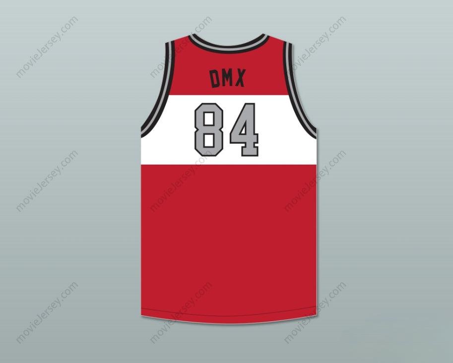 CUSTOM ANY Name Number DMX 84 ROUGH RYDERS RED BASKETBALL JERSEY 4 Top Stitched S-6XL