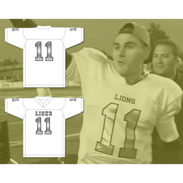 CUSTOM ANY Name Number CHAD KELLY 11 EMCC LIONS FOOTBALL JERSEY INCLUDES PATCHES Top Stitched S-6XL