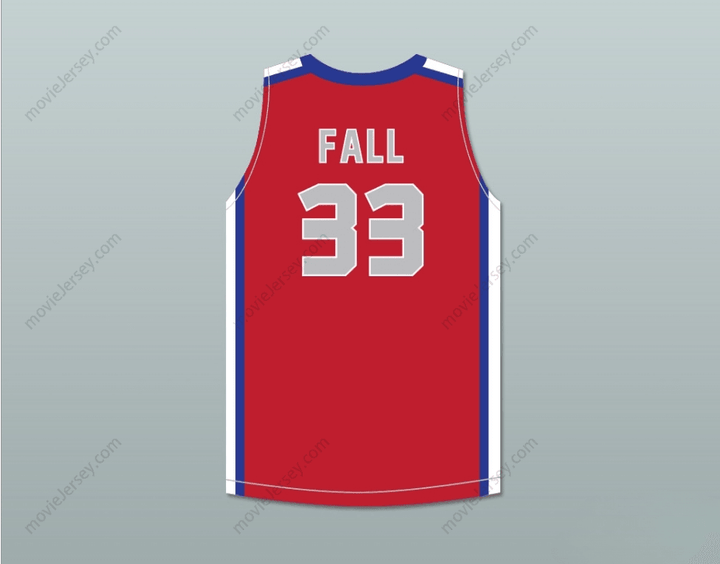 CUSTOM ANY Name Number TACKO FALL 33 EACH 1 TEACH 1 ELITE AAU RED BASKETBALL JERSEY 2 Top Stitched S-6XL