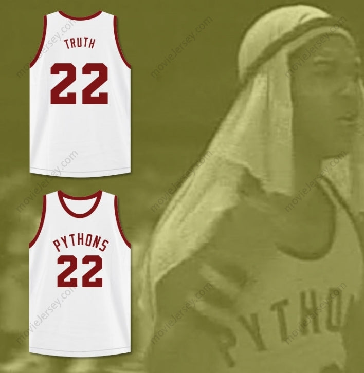 CUSTOM ANY Name Number JAMAL MALIK TRUTH 22  PYTHONS BASKETBALL JERSEY THE FISH THAT SAVED  Top Stitched S-6XL