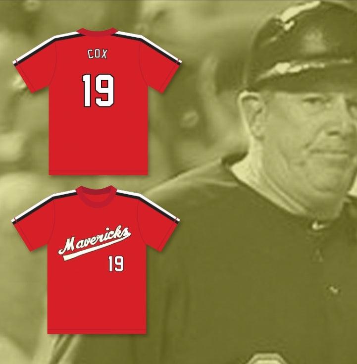 Custom Any Name Number JOE COX 19   RED BASEBALL JERSEY THE BATTERED BASTARDS OF BASEBALL Top Stitched S-6XL