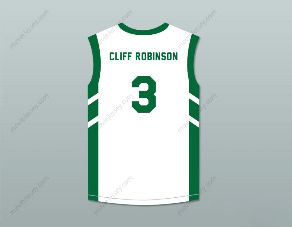 CUSTOM ANY Name Number CLIFF ROBINSON 3 WHITE BASKETBALL JERSEY DENNIS RODMAN'S BIG BANG IN PYONGYANG Top Stitched S-6XL