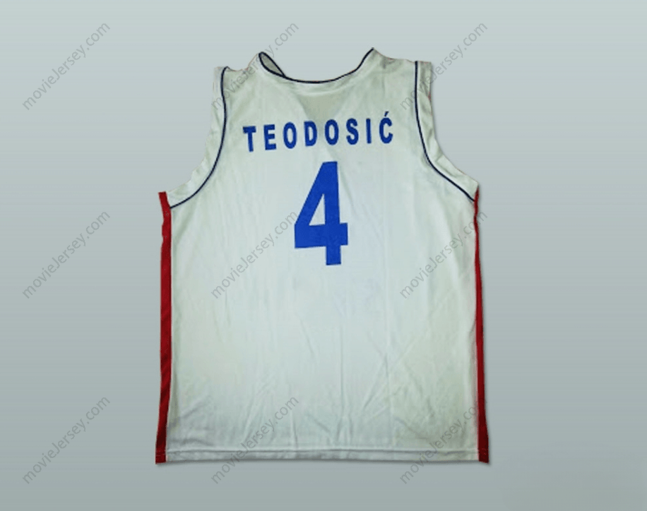CUSTOM ANY Name Number MILOS TEODOSIC 4 SERBIA BASKETBALL JERSEY STITCH SEWN Top Stitched S-6XL